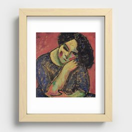 Alexej Von Jawlensky Portrait of Woman 1912 Recessed Framed Print