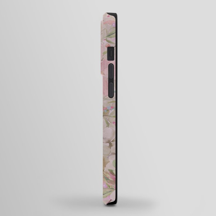 Modern Pastel Pink Watercolor Chic Floral