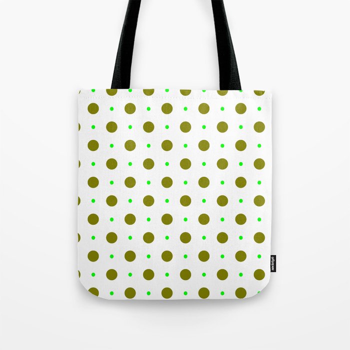 new polka dot 88 green Tote Bag