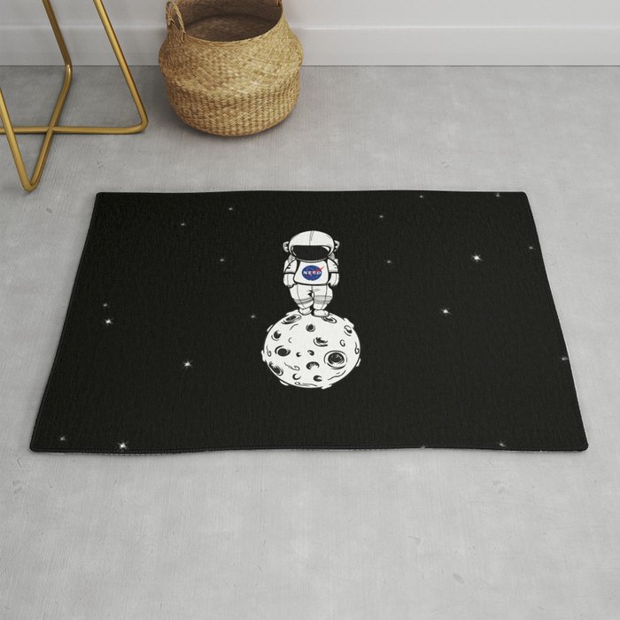 rolling in space Rug