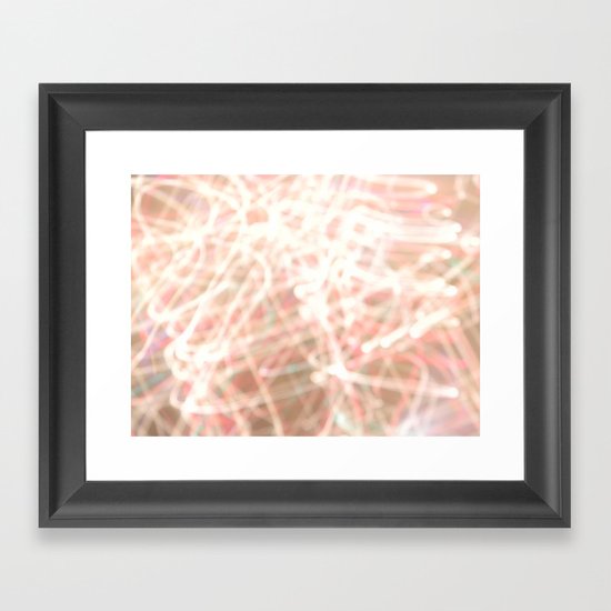 So many lights. Framed Art Print