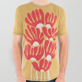 Fiery flowers All Over Graphic Tee
