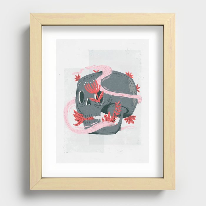 death and silence Recessed Framed Print