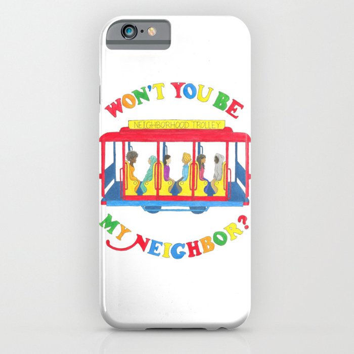 Mister Rogers Neighborhood Trolley iPhone Case
