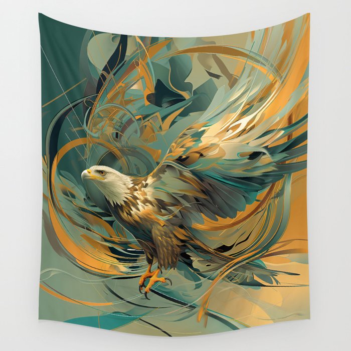 Eagles Dare Wall Tapestry