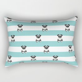 schnauzer stripes dog breed gifts Rectangular Pillow