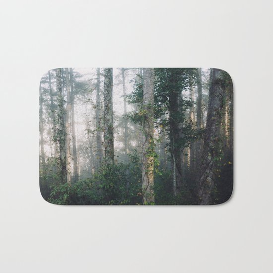forest fog Bath Mat