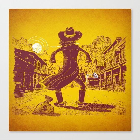 The Last Showdown - The bad guy Canvas Print