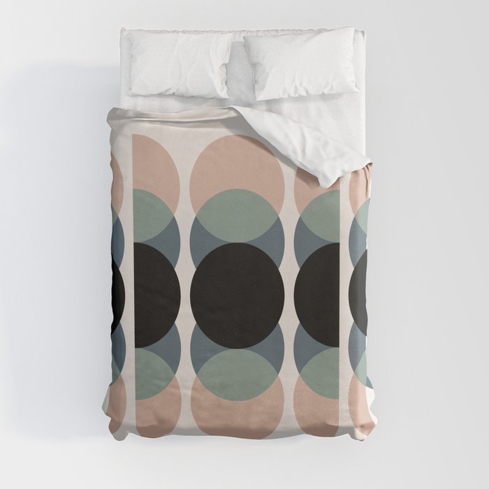 Moon Phases Abstract XVIII Duvet Cover