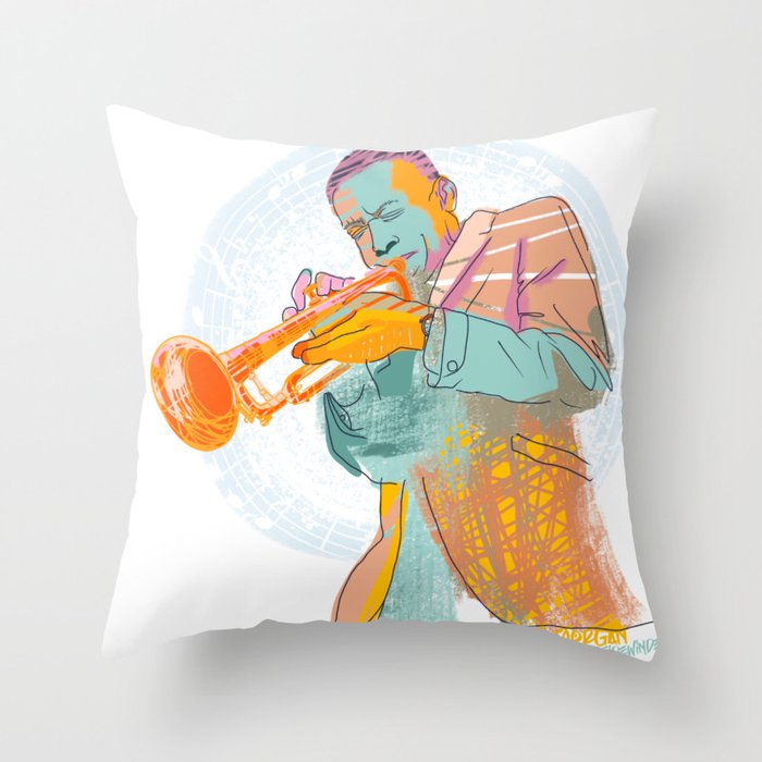 Lee Morgan Jazz Throw Pillow