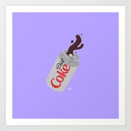 Diet Coke Art Print