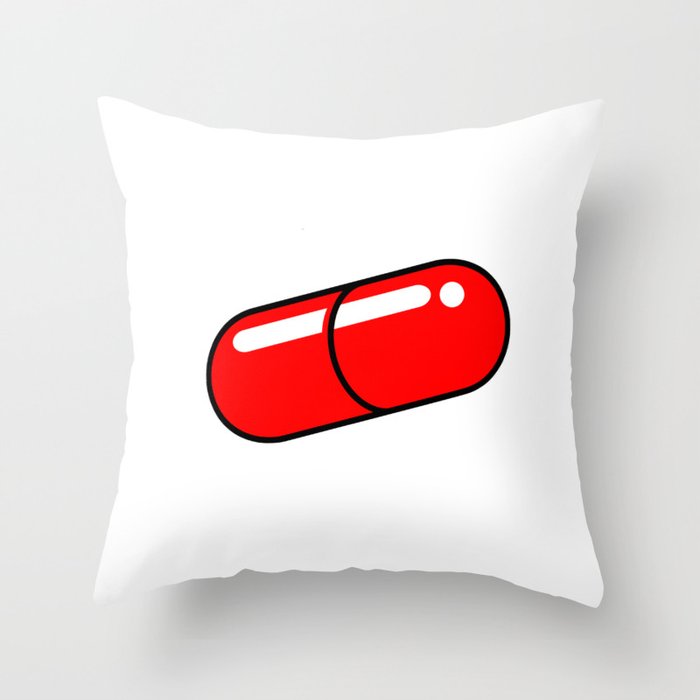 Red Pill solo Throw Pillow