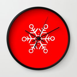 Snowflake Love Wall Clock