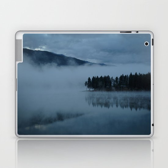 Foggy lake morning Laptop & iPad Skin