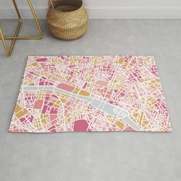 Paris map Rug