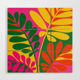 Bright Botanic / Tropical Pop Series Wood Wall Art