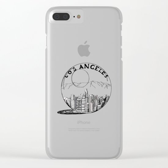 Los Angeles in a glass ball Clear iPhone Case