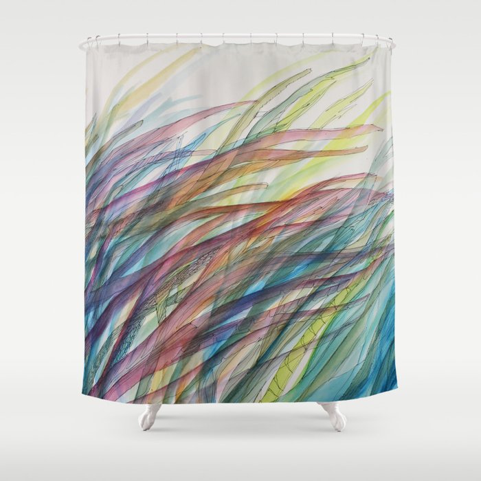 my waves Shower Curtain