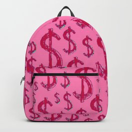  Pink Dollar Sign - Preppy Aesthetic  Backpack | Manifest, Cash, Making Money, Money Moves, 888, Millionaire, Billionaire, Hustle, Mantra, Dope 