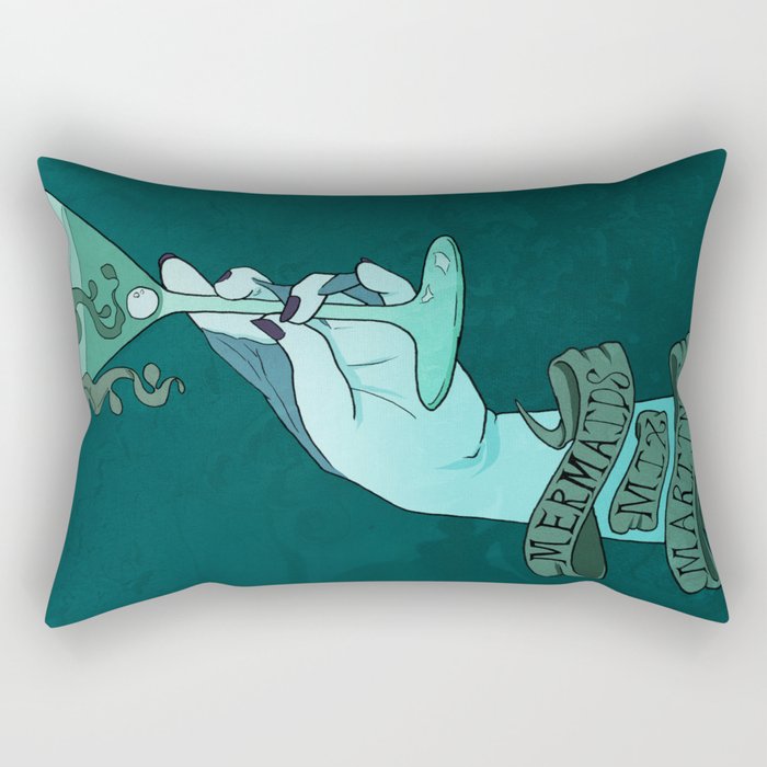 Mermaid Martinis Rectangular Pillow