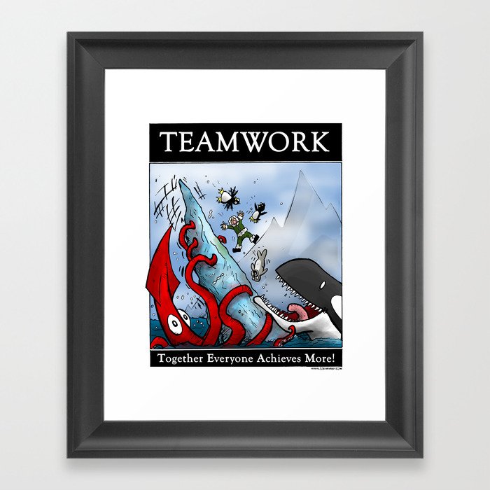 Teamwork Framed Art Print
