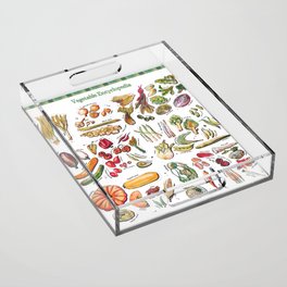 Vegetable Encyclopedia Acrylic Tray