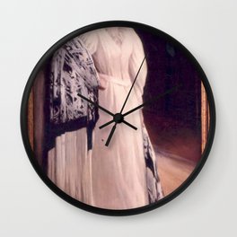 Santiago Rusiñol - Retrato de María Riquelme Wall Clock