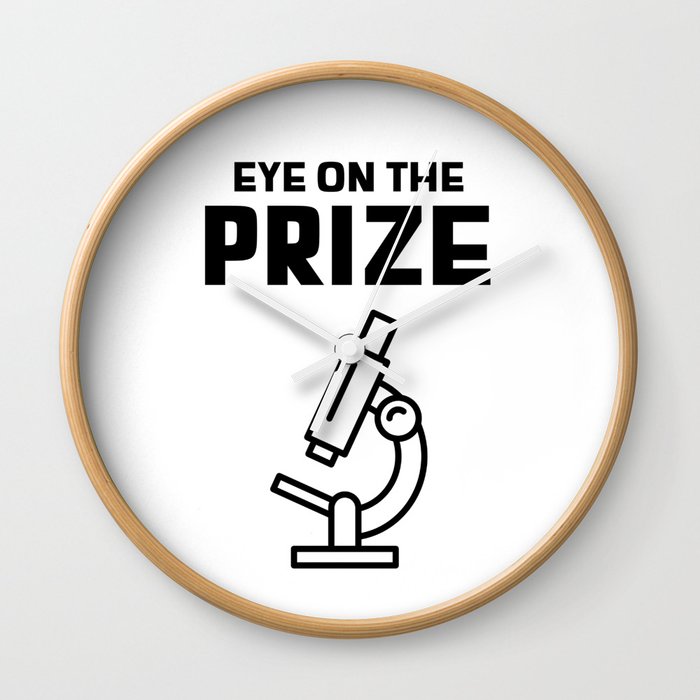 Eye on the Prize Wall Clock