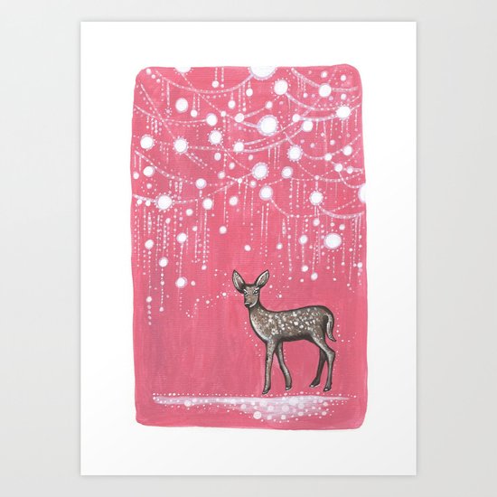 Rain Deer Art Print