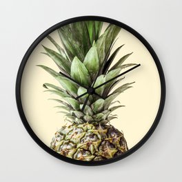Pineapple Fruit Photography | Summer Happy Tropical Vibes | Art Wall Clock