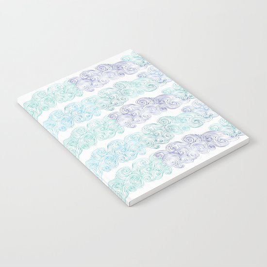 Sea Wave Clouds Notebook