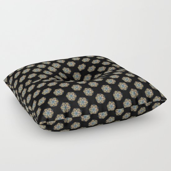 Decorative Golden Tin Floor Pillow