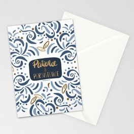 Patience & Persistence - blue Stationery Cards