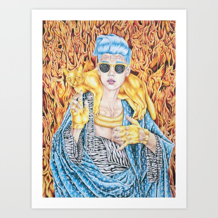 J.B. and the Golden Pussy Art Print
