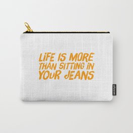 Be Active Carry-All Pouch | Beautiful Saying, Passive, Orange, Passivity, Wisdom, Lively, Activity, Active, Motivation, Graphicdesign 