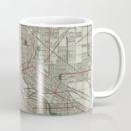 Vintage Map of Minneapolis Minnesota (1921) Coffee Mug