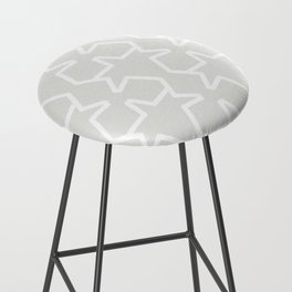 Pale Gray and White Tessellation Line Pattern 15 Pairs 2022 Trending Color Swiss Meringue DEHW04 Bar Stool