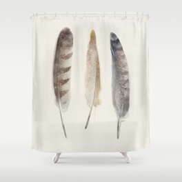 free wild feathers Shower Curtain