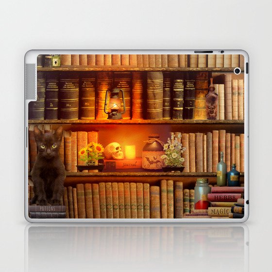 Cozy Apothecary Book Nook Laptop & iPad Skin