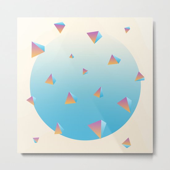 Scattered Metal Print