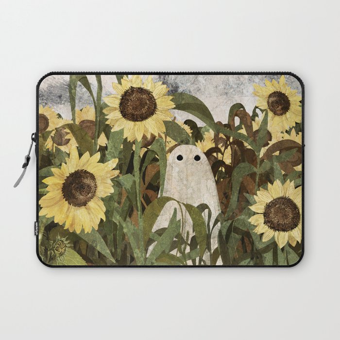 There's A Ghost in the Sunflower Field Again... Laptop Sleeve