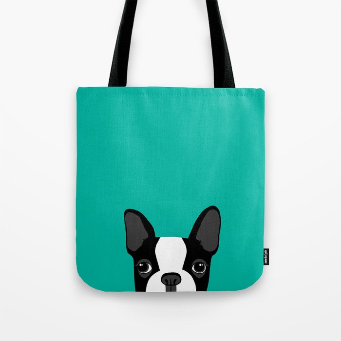 Boston terrier tote bag sale