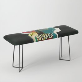 Abstract Street Art Urban Contemporary Art Skull Bench