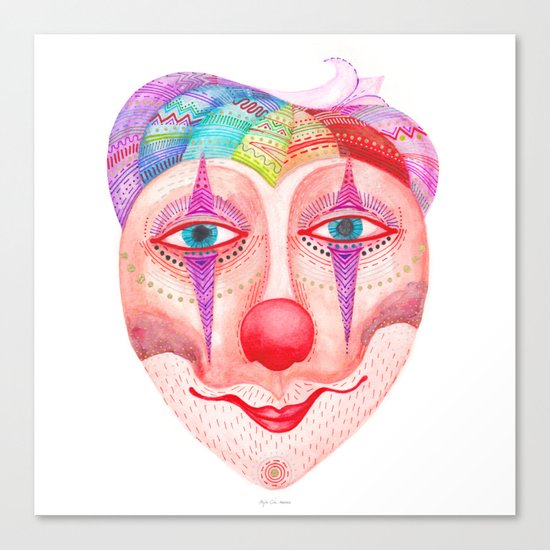 mask - trust the clown Canvas Print
