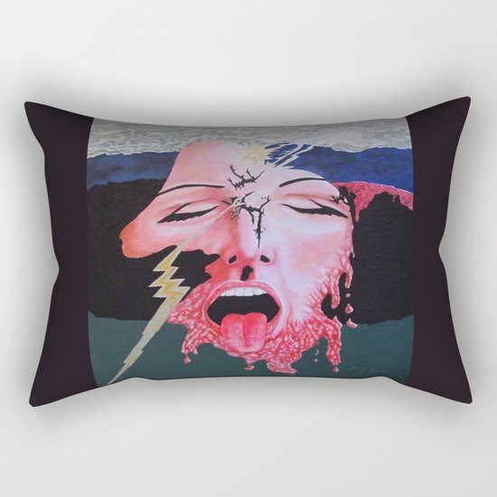 She's a Bit Touched Rectangular Pillow
