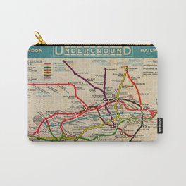 London Undergroud Map 1910 Carry-All Pouch