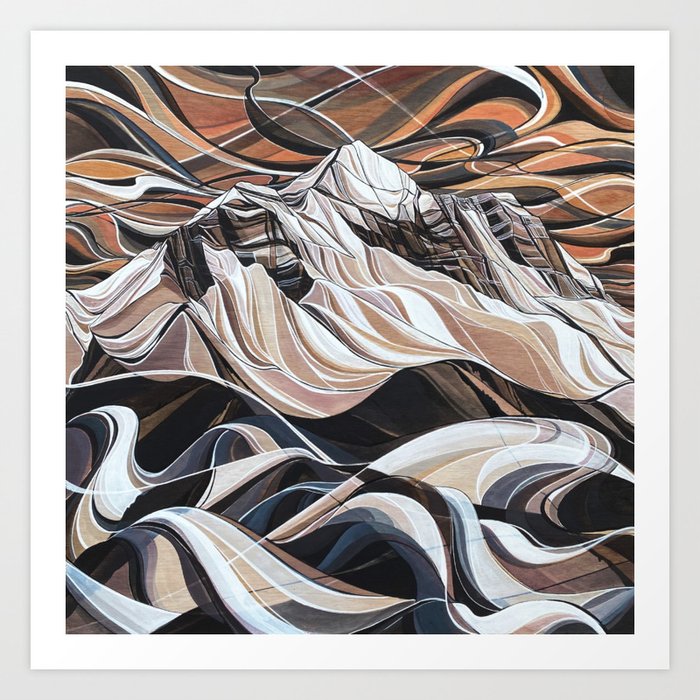 Eye of the Storm, Mount Begbie Art Print