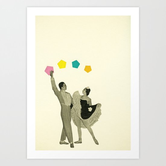 Throwing Shapes on the Dance Floor Art Print
