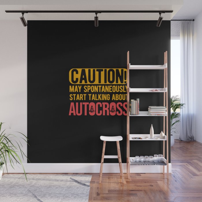 Funny Autocross Wall Mural