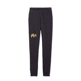 Elephant Pattern in Earth Tones Kids Joggers